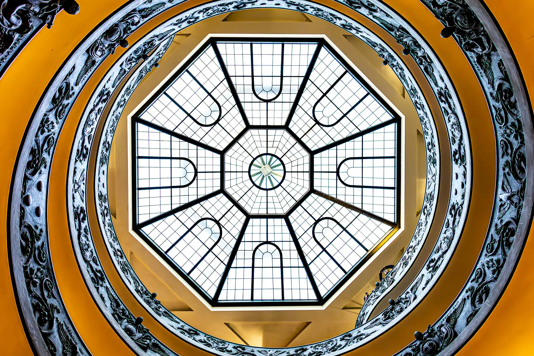 02 Vatican Museums Spiral Staircase Ceiling